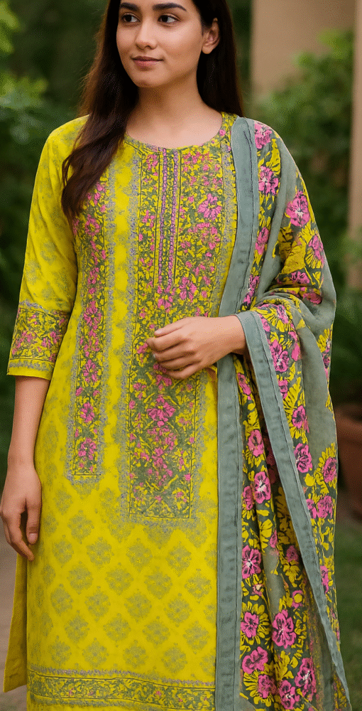 Floral Yellow Dress